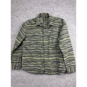 Mountain Hardwear Shirt Mens 2XL Green Camo Long Sleeve Button Front Casual